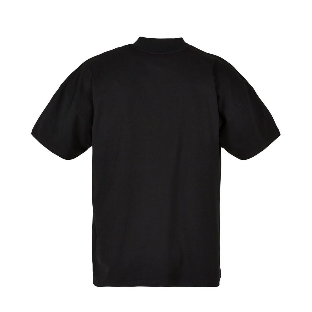 Build Your Brand Mens Mock Neck Oversized T-Shirt
