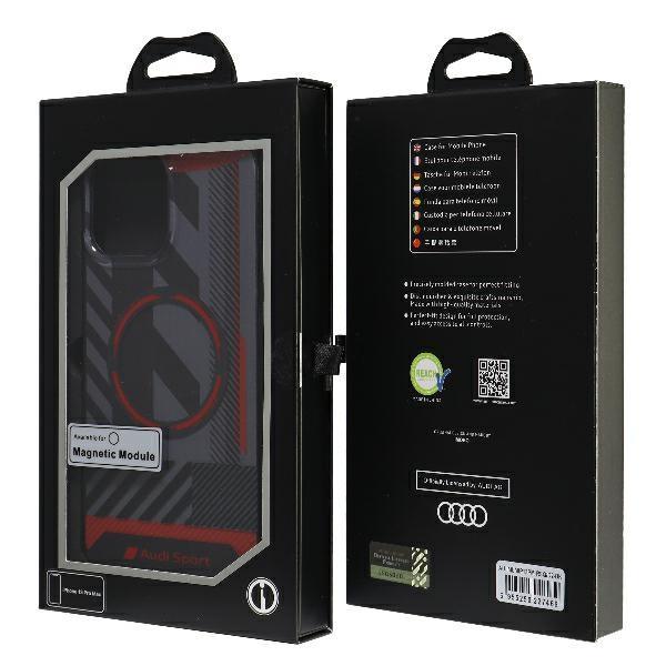 Audi Iml Sport Magsafe Case Iphone 13 Pro Max 6.7 Czarny/Black Hardcase Au-Imlmip13Pm-Rsq/D2-Bk
