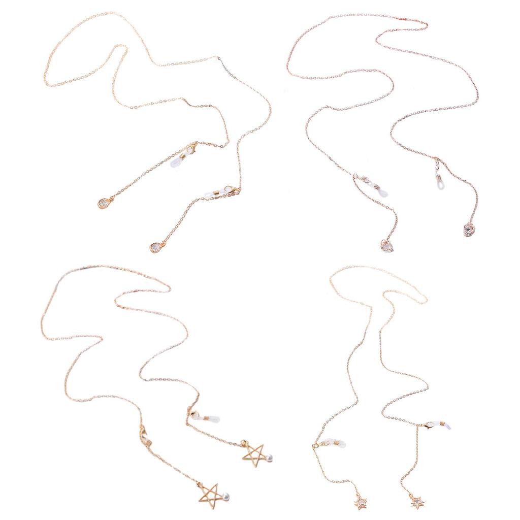 Reading Glasses Sunglasses Chain Eyeglasses Chain Eyewear Face Cover Retainer Lanyard Holder String Cord Mask Holders Chain