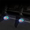 FKZLV1 1/2Pcs Car Door Projector Welcome Light Auto Interior Accessories For Alfa Romeo Giulia Stelvio Giulietta 156 159 147 Mito Brer