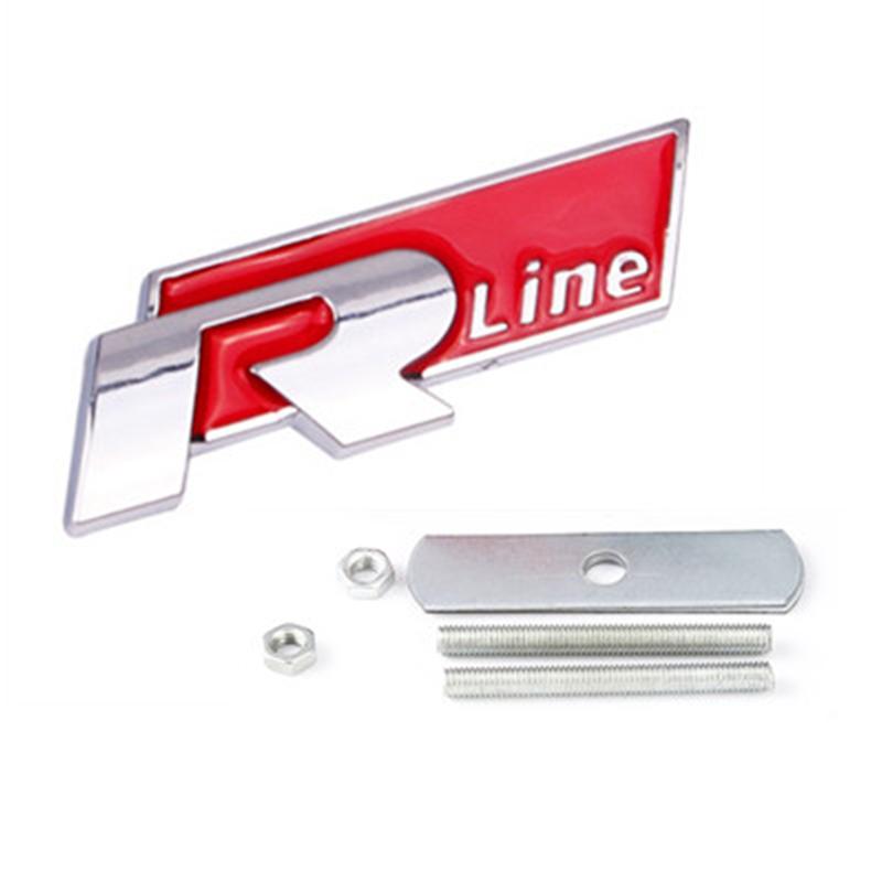 JPO1 3D Metal Car Grilles Emblem Auto Trunk Fender Mark Label Stickers For VW GTI Polo Golf Passat Tiguan Arteon Touareg CC Taigo GTE