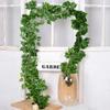 12pcs DIY Artificial Spring Leaf Vine Artificial Foliage Garland Hanging Plants  Holiday Decoration