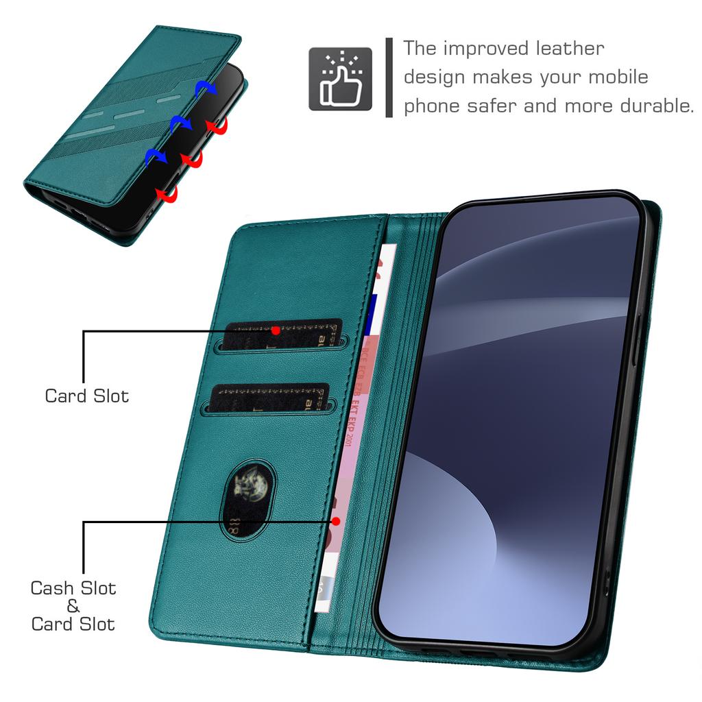 Magnetic Leather Wallet Case for Motorola Moto G04 G05 G14 G15 G22 G30 G31 G32 G35 G41 G42 G51 G52 5G Cover | Classic Design