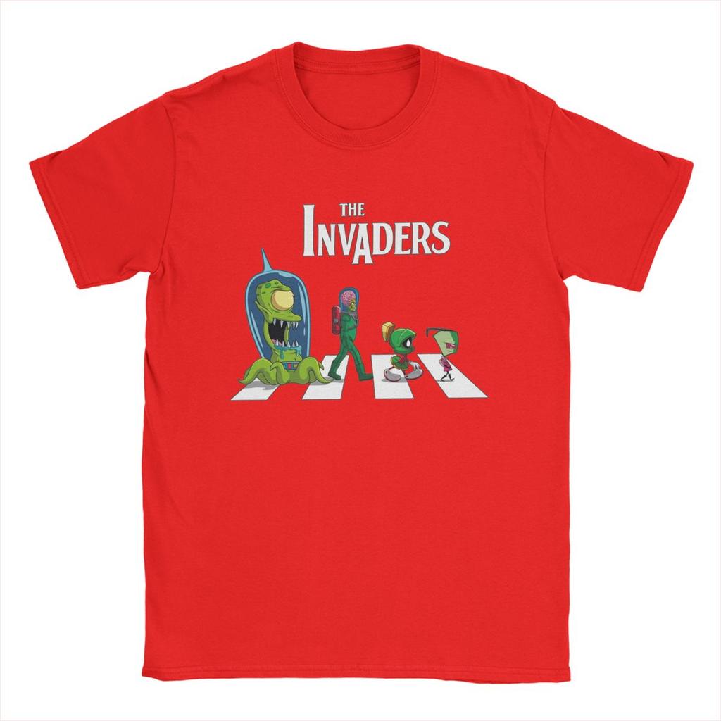 Мужская футболка The Invaders Crosswalk Invader Zim Модные хлопковые футболки с коротким рукавом, футболки с круглым вырезом, топы больших размеров