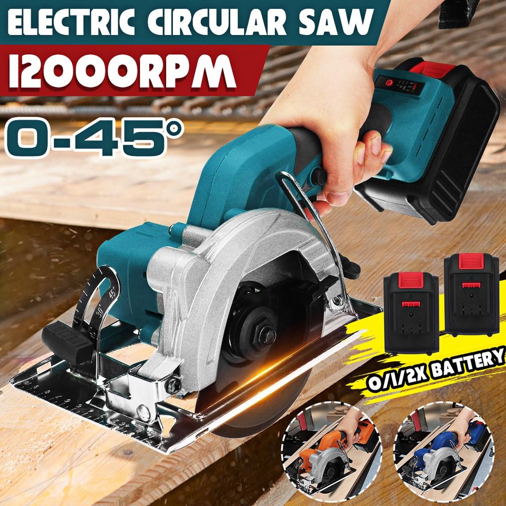 21V Electric Mini Circular Saw 100MM Multifunctional Electric Saw DIY Power Tool 1500W Electric Woodworking Tools 4 Inches