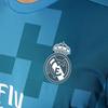 Adidas Реал Мадрид 2017-18 Модная футболка с круглым вырезом, мягкая спортивная, с коротким рукавом, футбольная, мужская, топы BR3539
