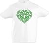 Футболка для мальчиков Кельтское Сердце Символ Кельтов Узел Культура Племенная Татуировка