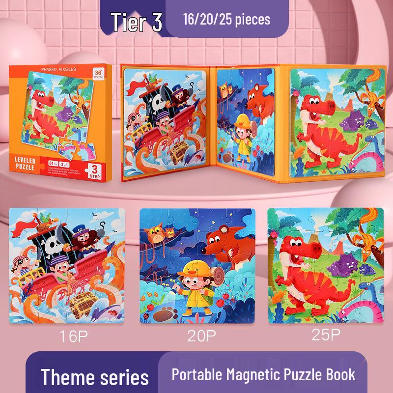 Magnetic Puzzle Set - Educational Toy for Children Aged 2-6