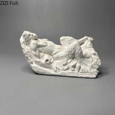 Фавн Пан Гипсовая Статуэтка Настольное Украшение Орнаменты Произведение Искусства Персонажи Фавна Скульптура Практика Рисования Раскрашивание Учебный Инструмент