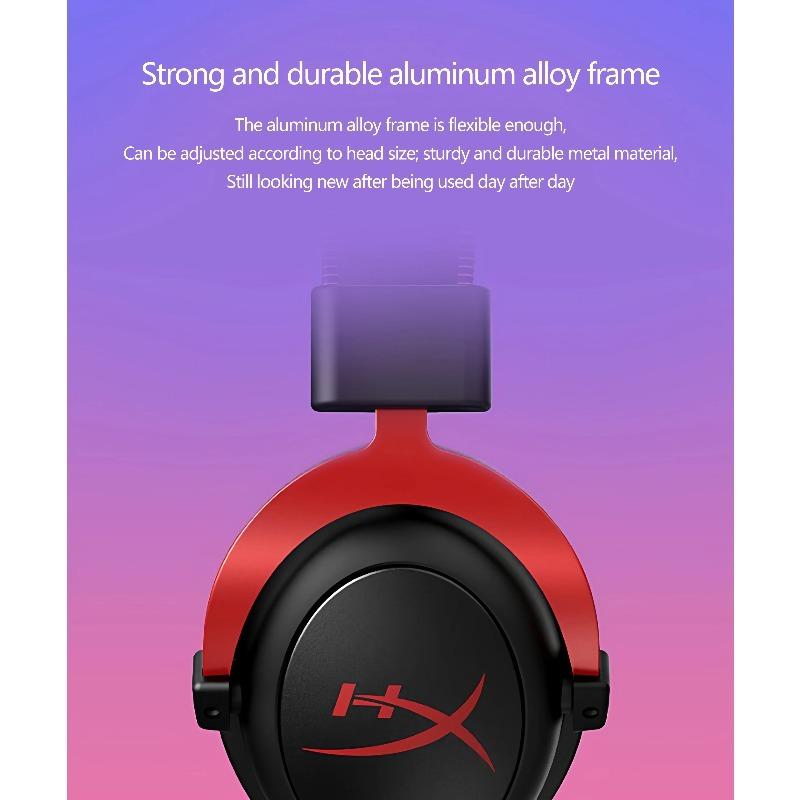 HYPERX Игровая гарнитура Cloud II Hi-Fi 7.1 объемный звук/съемный микрофон/USB звуковая карта для ПК PS проводные игровые наушники Cloud 2