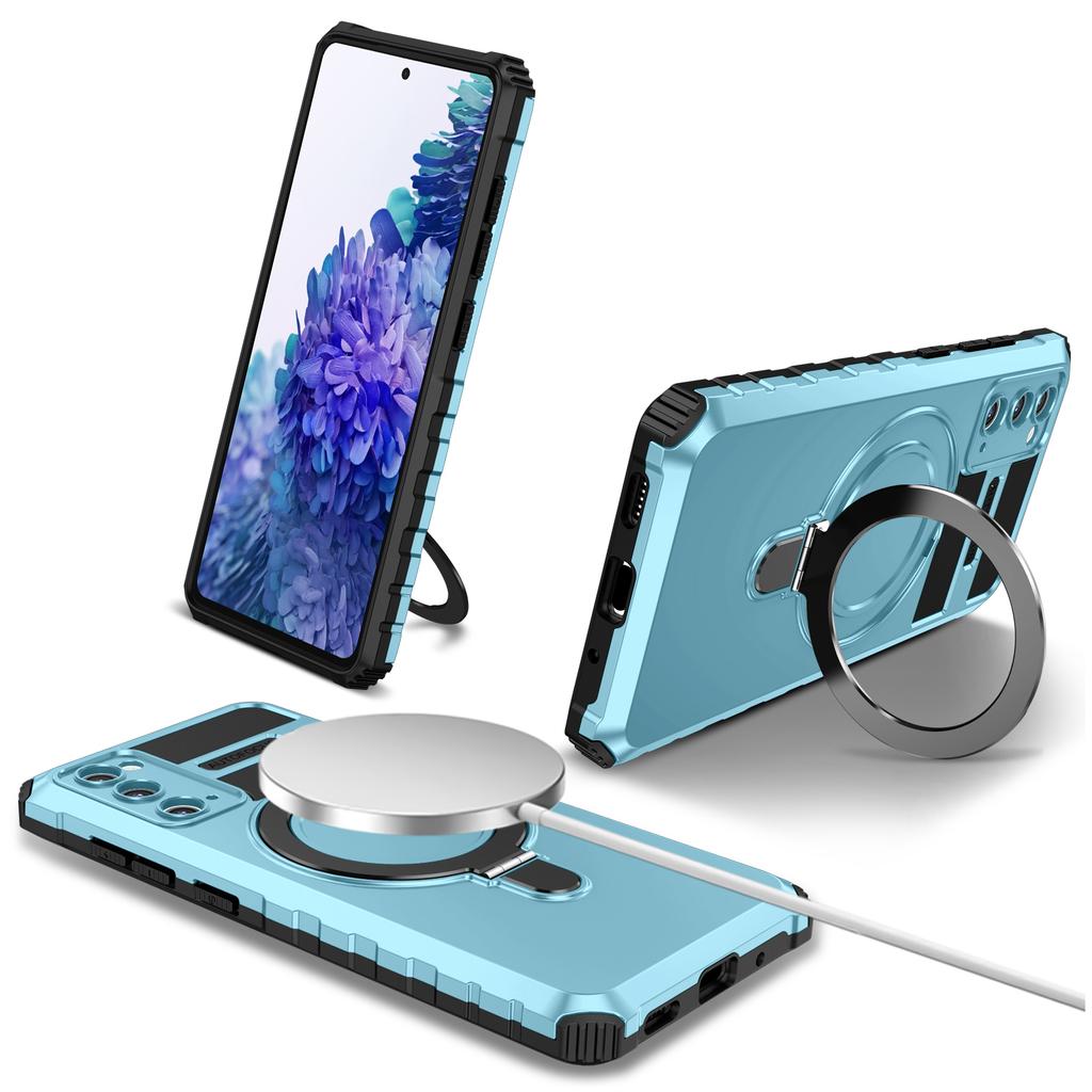 Для Samsung Galaxy S20 FE 5G/S20 FE/S20 FE 2022/S20 Lite Чехол PC+TPU Магнитная подставка Чехол для телефона