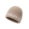 Autumn and winter warm hat American letter embroidery knitted hat wool hat simple windproof versatile ear protection headgear