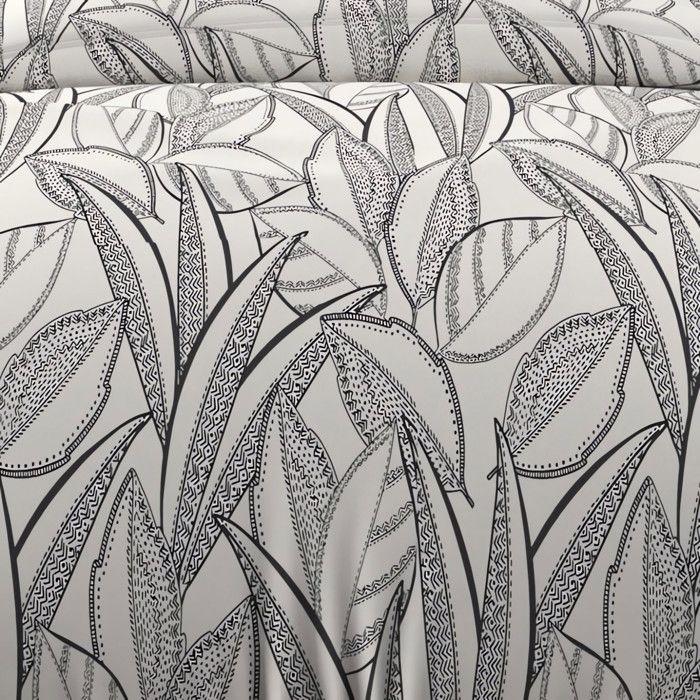 57 Thread Count Cotton Duvet Cover Set 140x200 Cm TOGO White, by Soleil D'ocre