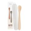 Fergie Infant Safe Silicone Baby Food Spoon No. 2 + Case Set, 1 Set, Beige, Korean Popular Tableware