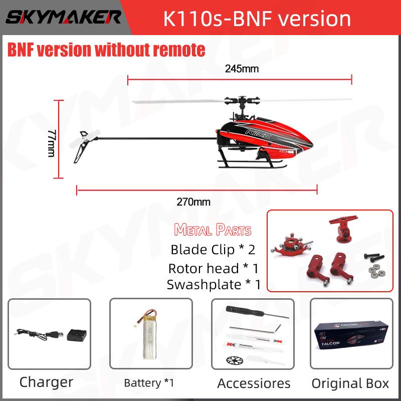 Wltoys XK K110s RC Helicopter BNF 2.4G 6CH 3D 6G System Brushless Motor RC Quadcopter Remote Control Drone Toys For Kids Gifts