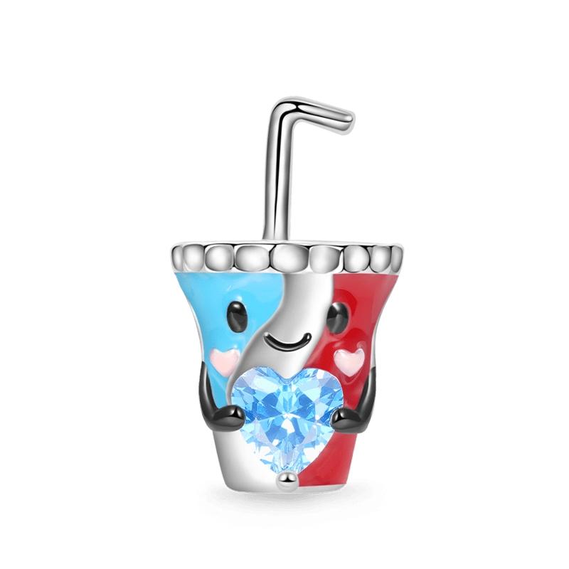 Новые медные подвески-бусины Кекс Кофе Пиво Клубника Авокадо Шоколад Арбуз Подходят для браслета Ожерелья DIY Украшения