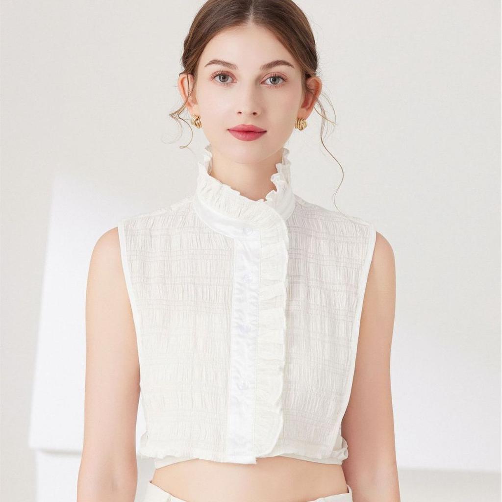 Vintage Lapel Fake Collar Female Detachable Shirt False Collar for Women Blouse Sweater Lapel Top Clothing Accessories