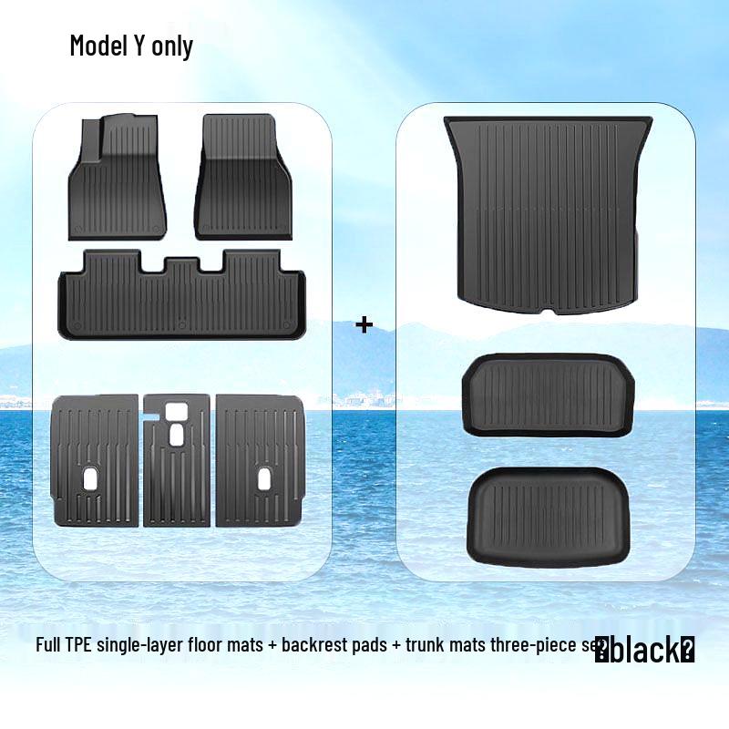 Tesla Model Y & 3 Full Coverage TPE Floor Mats