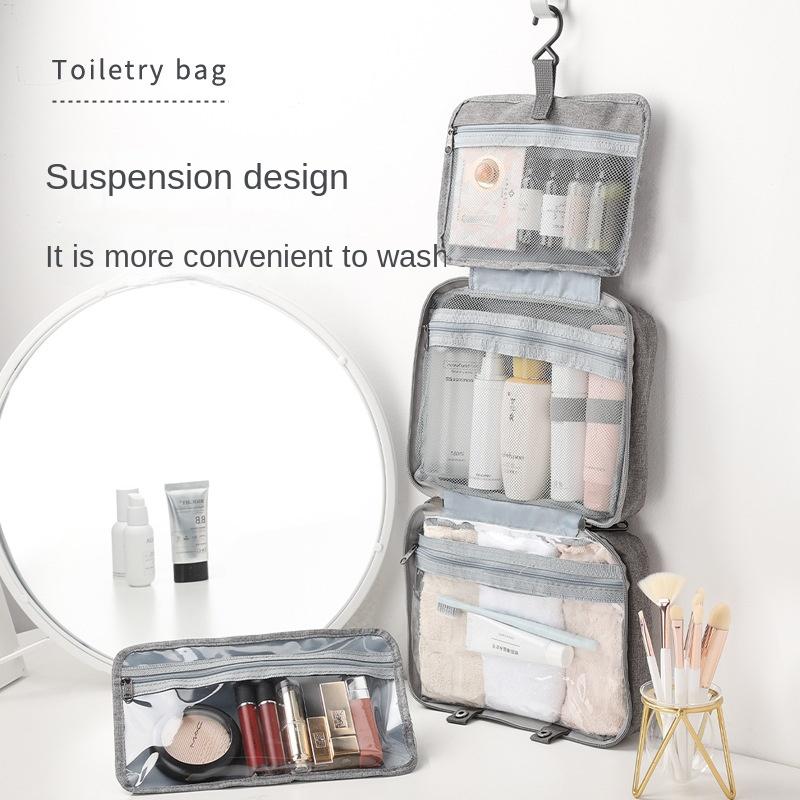 Travel Foldable Toilet Storage Bag Waterproof Hanging Makeup Bags Women Portable Cosmetic Storage Bag Travel Essential Wash Bag