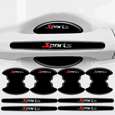 8 ШТ. Накладки-протекторы на чашки ручек дверей автомобиля, защита от царапин, аксессуары, спортивная наклейка