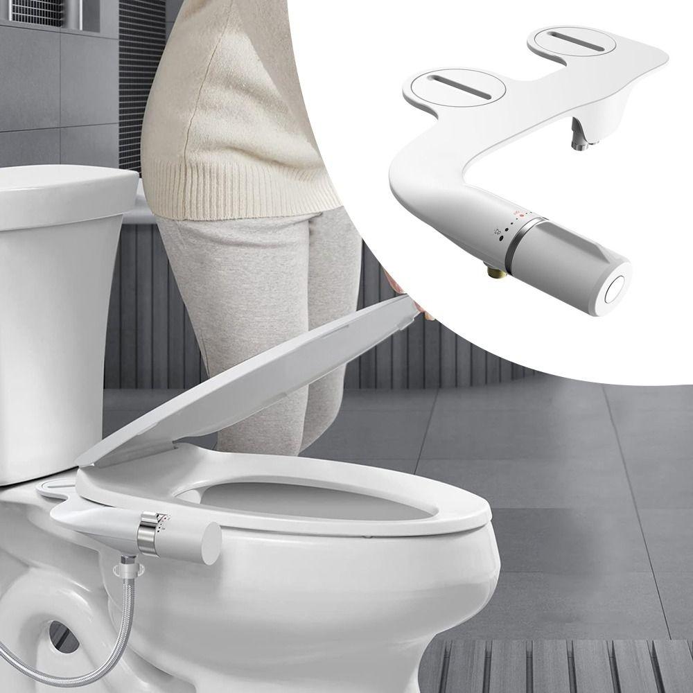 Ultra-Slim Toilet Bidet Sprayer Dual Nozzle Toilets Cleaning Nozzle Bathroom Accessories