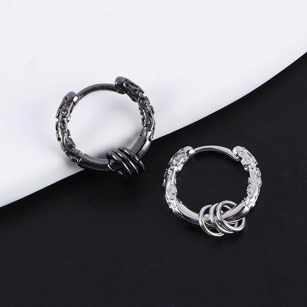 Silver Plated Copper Unisex Copper Ear Jewelry Men Earrings Stud Earrings Korean Hoop Earrings