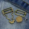 2Pcs/Set Suspenders Buckle Fastener Rivets Brace Clips Metal Button Overalls Jeans Pants for DIY Handmake Sewing Hardware Access