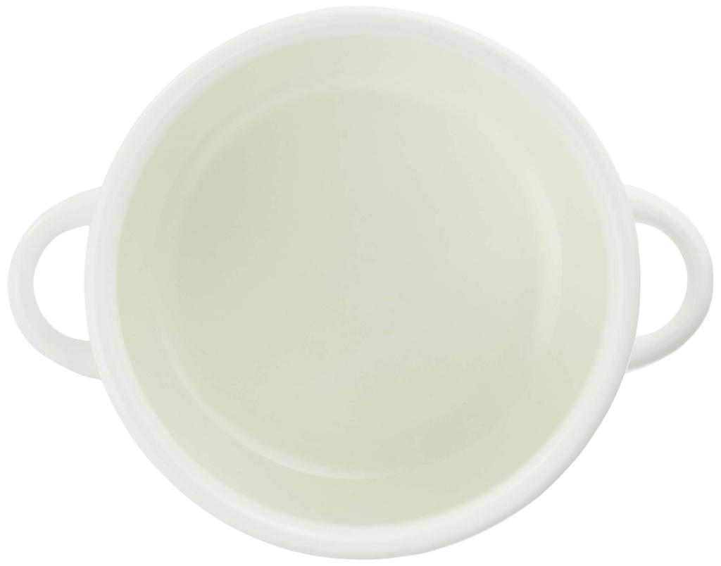 PEARL METAL Краска Petit Cook эмалированная кастрюля темпура 16 см белая HB-1679