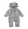 Jumpsuit Baby Kigurumi Coverall with Ears Gray [Emoca] Bear/70cm