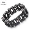 Men's Hip Hop 22mm Titanium Steel Bicycle Chain Bracelet