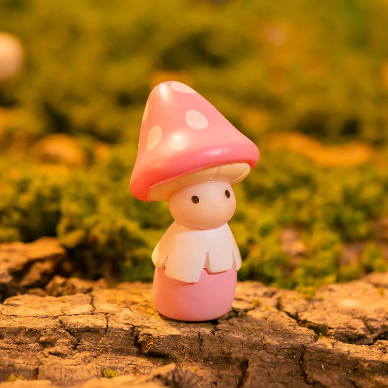 Micro Landscape Baubles Mushroom Doll Cake Fleshy Decorations Student Handmade Accessories Plastic Crafts