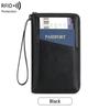 Anti-Theft RFID Zipper Passport Holder & Travel Wallet