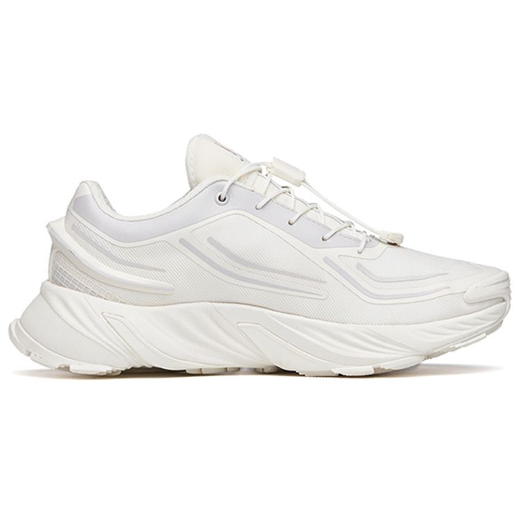 Anta Беговая серия амортизирующие износостойкие нескользящие низкие кроссовки женские кроссовки белые серые 122145525-2