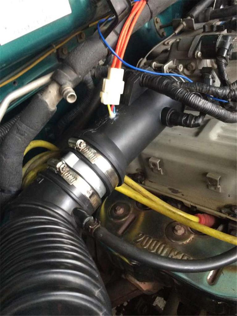 12В 16,5А Автомобильный Электрический Турбокомпрессор Мощности Турбины Увеличение Жирные Линии с Контроллером