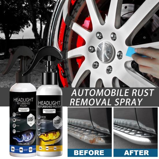 Headlight Repair Kit Fix Yellowed Fogging Oxidation Car Lenses With Polish Uv Protectant Spray