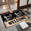 Water-absorbing Beagle Floor Mat 40*60cm Bedroom Door Rug Creativity Foot Mat  Home Decor