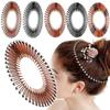 Stretch Flexible Comb Teeth Plastic Full Circle Headbands Hair Hoop Band Clip Hairband Face Wash Fixed Hair Styling Accessories