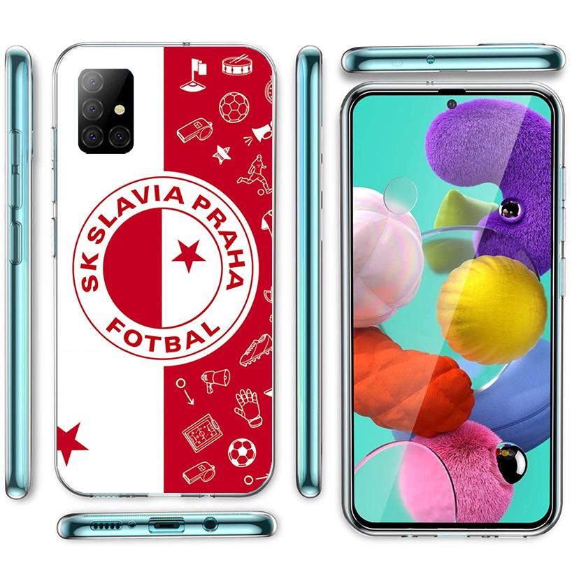 Sk Slavia Praha Czech Republic Phone Case For Samsung Galaxy A52 A32 A22 A12 A51 A31 A50S A30S A20S A10S Note 20 Ultra 10 Plus S