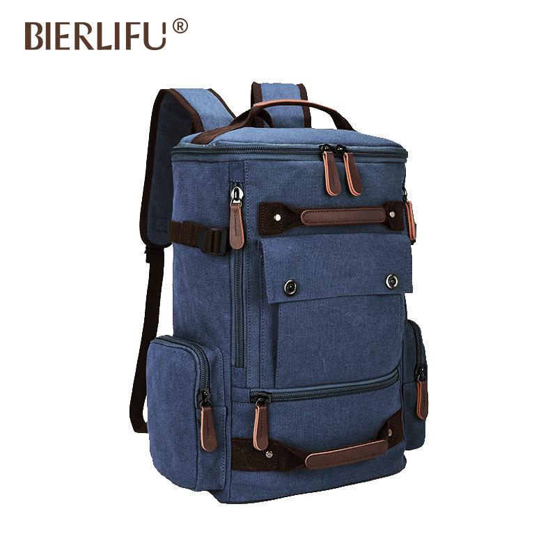 Винтажные износостойкие 16 A промытые холщовые мужские рюкзаки для скалолазания, походов, путешествий, портативные многофункциональные многослойные мужские сумки