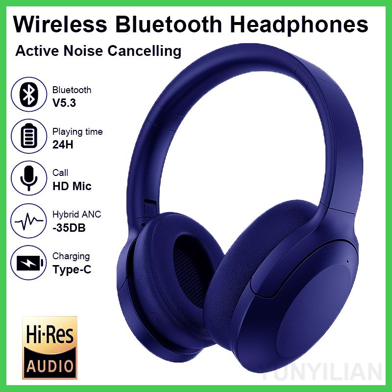 Новые наушники Y65-Pro Bluetooth с активным шумоподавлением Bluetooth-5.3, гарнитура HiFi стереонаушники Bluetooth MAX