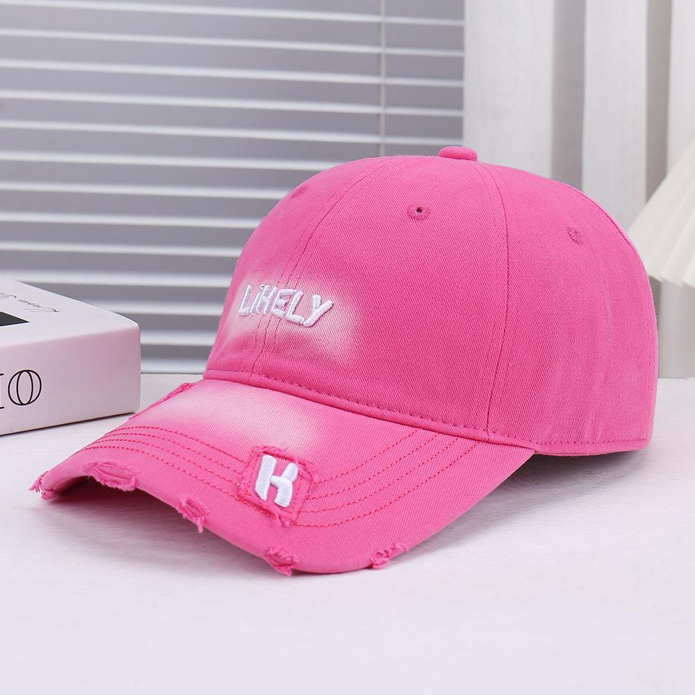 New fashionable European and American versatile three-dimensional embroidery decorative baseball cap outdoor sports soft top breathable and comfortabl