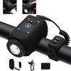 TINGING Электронный велосипедный гудок со светом, Мини электрические велосипедные звонки с 6 звуками, Перезаряжаемая фара USB-C E-звонок, Регулируемая громкость/4 режима освещения