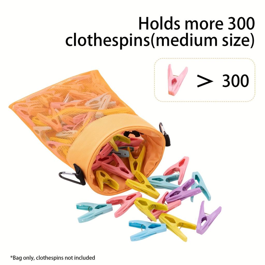 A clothespin storage bag, outdoor clothespin organizer bag, drawstring clothespin rack, bathroom laundry dormitory accessories