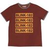 Blink 182 Unisex Adult Ringer Logo T-Shirt