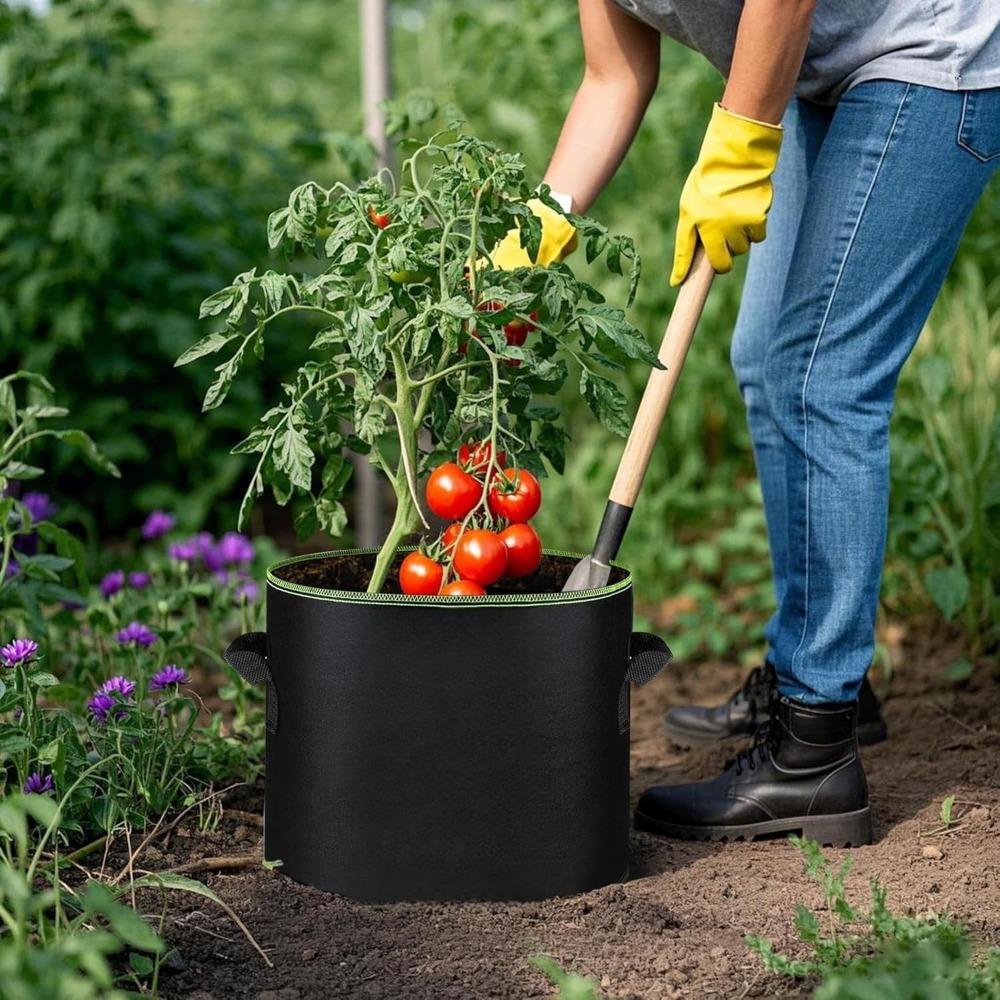 Мешки для выращивания растений 1/2/3/5/7/10/12 галлонов Нетканые мешки для выращивания овощей с ручками Контейнеры для посадки цветов Садовые инструменты