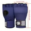 Гелевая боксерская перчатка Mma Half Finger Sanda Muay Thai Training Hand Wrap Внутренняя перчатка с длинным ремешком на запястье Аксессуары для тренировок по боксу