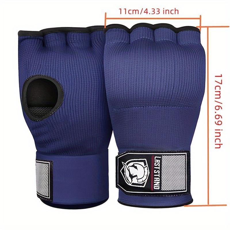 Гелевая боксерская перчатка Mma Half Finger Sanda Muay Thai Training Hand Wrap Внутренняя перчатка с длинным ремешком на запястье Аксессуары для тренировок по боксу