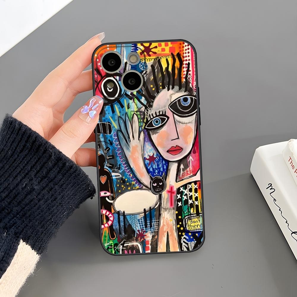 Чехол для телефона B-Basquiat Art Graffitis для iPhone 15 Pro Max 14 Pro 16 Plus 12 13 11 Xr X Xs 8 7 Plus Силиконовая задняя крышка