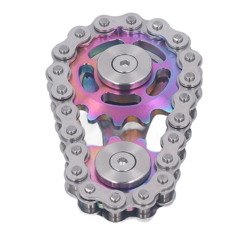 Metal Sprockets Chains Decompression Toy Stress Relief Keep Focusing Fingertip Bike Chain Gears
