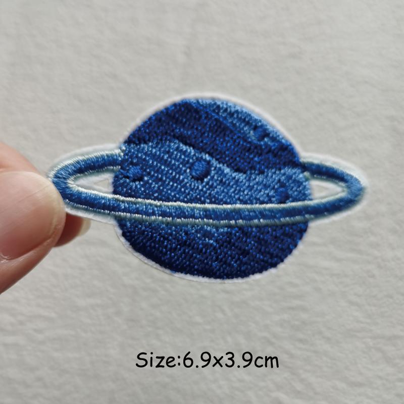 DIY UFO Patch Iron On Patches On Clothes Heat-adhesive Embroidered Patches For Clothing Alien Patch For Clothes Jackets